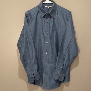 Murano Collezione Mens Dress Shirt sz M (15-15 1/2) 33 EUC